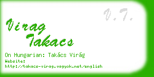 virag takacs business card