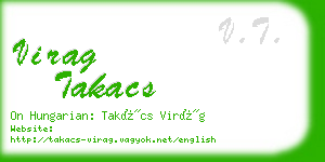 virag takacs business card